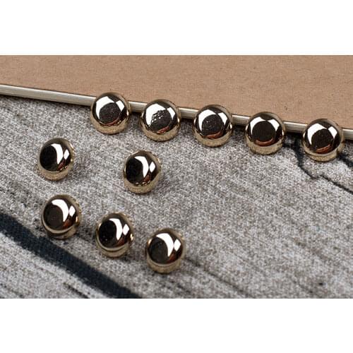 The high-grade 8 mm electroplating metal button button pearl Chiffon cardigan shirt brand decorative buttons