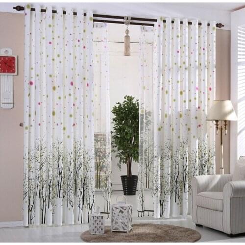 Customized Curtains for Bedroom Living Room Backout Window Treatments Coffee Screen Sheer Tulle Cloth Drapes Fabric for Kitchen