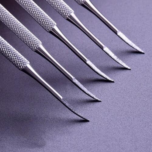 1Pc Double Ended Pedicure File Satin Edge Ingrown Toe Nail Lifter Onychomycosis Paronychia Podiatry Chiropod Manicure Nail Tool