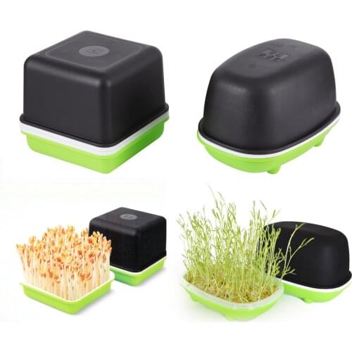 Seed Sprout Tray Hydroponic Peanut Sprout Box Bean Pea Wheat Seedling Sprouter Tray Grow Germination Soilless Planting Pot 1 Pc