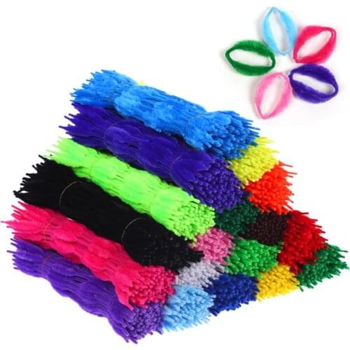 100PC DIY Children Decorations Magic Wand Spin Rod Shilly Stick Holiday Party Supplies Plush Twist-Twisted Rod Handmade Material