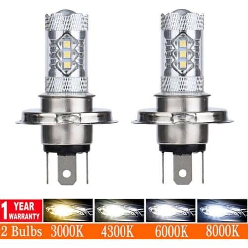 2Pcs White Colors H11 H8 9006 HB4 H4 881 H27 High Quality 3030 LED Auto Fog Lamp Car Anti Fog Light Bulb Fog lamps Yellow Blue