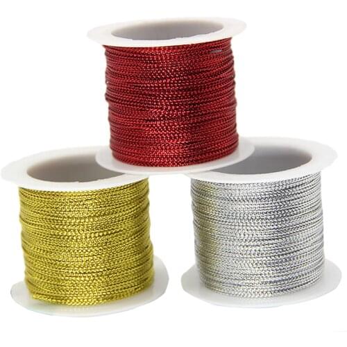 20 Meters Bracelet Necklace Rope Gold Wire Tag Glitter Thread Gold Thread Golden Making Crafts Gift Thread Diy Accessories