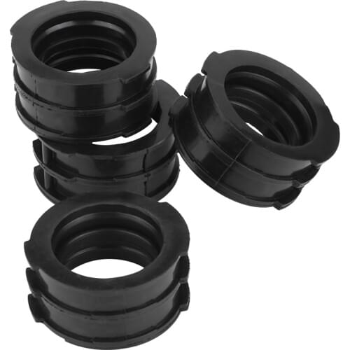 4 pcs Black RubberCarburetor Carb Intake Manifold Boots Joint for Yamaha V-MAX 1200 VMX12V 1985-2007