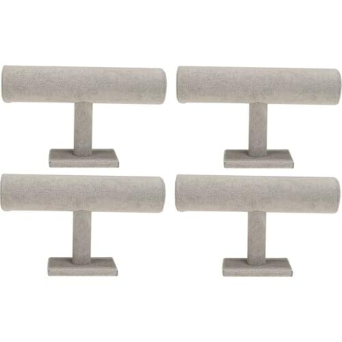 4x T-bar Chain Watch Bracelet Jewelry Organizer Display Stand Holder Shelf