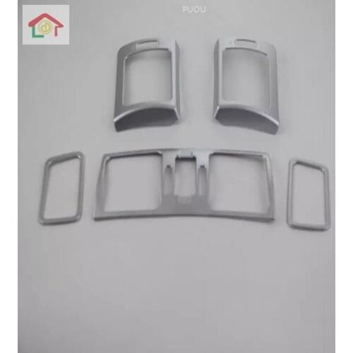 5pcs Fit For Subaru XV 2012-2017 Chrome Interior A/C Air Condition Vent Outlet Bezel Cover Trim Decoration Accessories