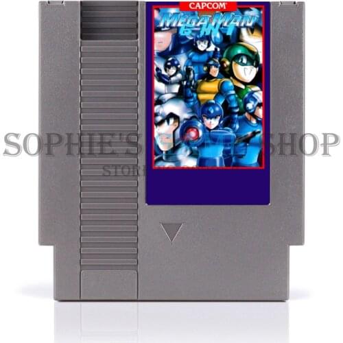 Mega man 6 In 1 Region Free Game Card For 72 Pin 8 Bit Game Player