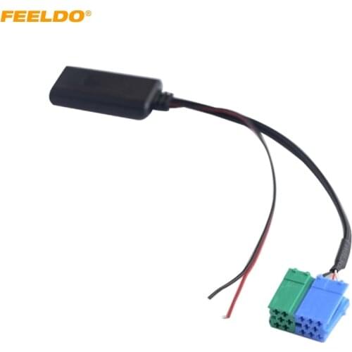 FEELDO Car 6+8Pin Radio CD Changer Aux-In Bluetooth Module Audio Adapter for Fiat Bravo UP 2007 Visteon Radio Aux Cable #HQ2460