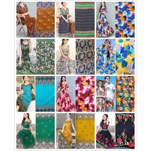 Bohemian cotton rayon mulberry cotton summer dress fabric2021011479-02