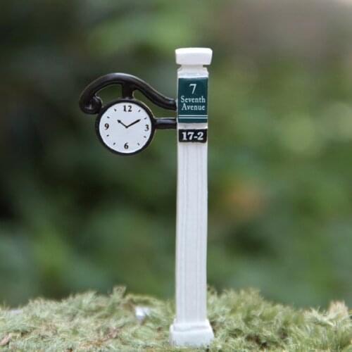 Clock Signpost Miniature Fairy Garden Home Houses Decoration Mini Craft Micro Landscaping Decor DIY Accessories