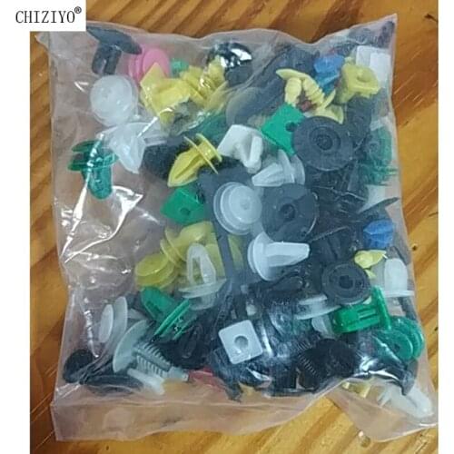CHIZIYO 200 pcs Universal Mixed Door Trim Panel Auto Bumper Rivet Car Retainer Push Buckle Clip