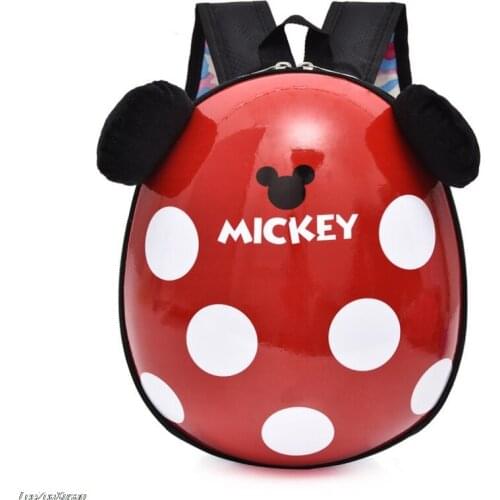 Disney Children backpack 3D mochila escolar Minnie Mickey Kindergarten EVA Schoolbag Hard Shell Backpack Cartoon Lovely Kids