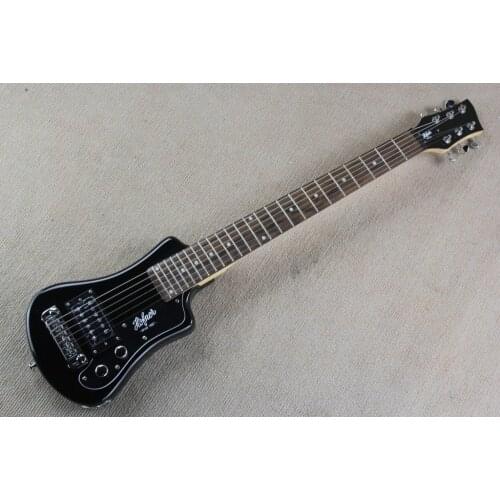 2019 new + factory + BK / Blue Hofner electric guitar Mini Hofner travel easy-taking Guitar Hofner portable guitar Free Shipping