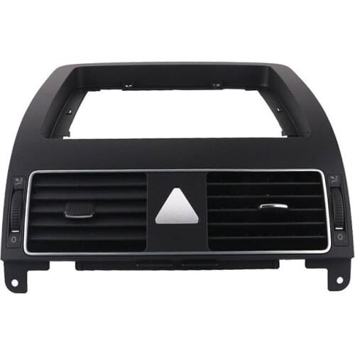 1TD 819 728 C Chrome Centre Console Dashboard Heater Air Vent No Airbag Button For VW Touran 2004 2008 2010 2015 1TD819728C