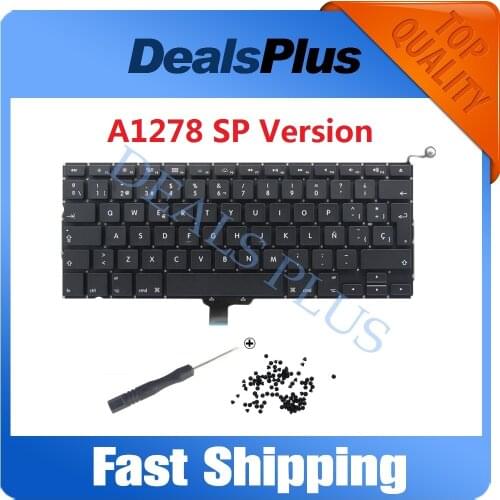 NEW A1278 Spanish Spain SP TECLADO Keyboard for Macbook Pro 13" A1278 KEYBOARD mc700 mc374 mb990 md101 MD102 2009-2014 Year