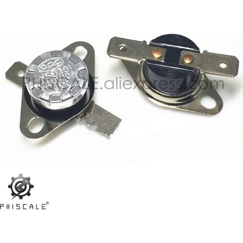 PHISCALE 5Pcs Temperature Controller Switch 0C - 160C 250V 10A/15A Thermostat Protector KSD301 Normally Closed/ Normally open