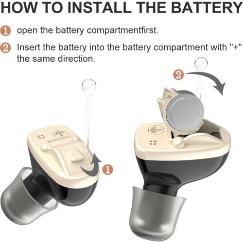 Mini Inner Ear Invisible Hearing Device CIC Digital Volumes Adjustable Sound Amplifier