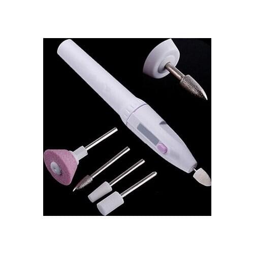 Nail Art Tip Electric Manicure Toenail Drill File Tool Nail Grinder Polisher Set