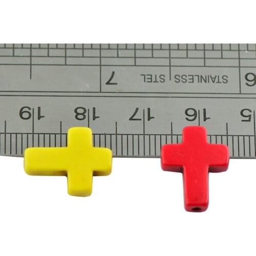 Cross Loose Cross Beads Multicolor Jewelry Making Findings DIY
