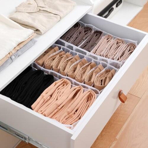 Pants Organizer Storage Box Drawer Closet Organizers Divider Boxes For Underwear Scarves Socks Bra Leggings Storage Box