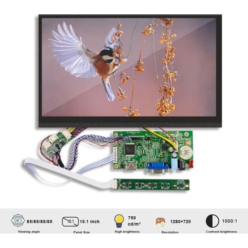 Original Innolux DJ101IA-07A 1280*720 SRGB TFT IPS Lcd 10.1 Inch Lcd Module with H-DMI to lvds Controller Board