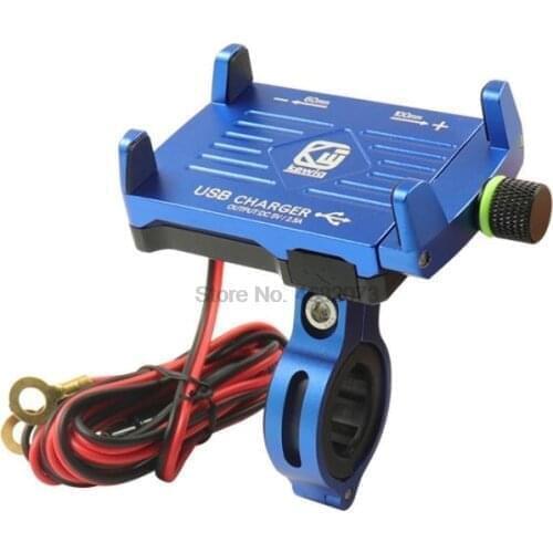 By DHL or Fedex 50pcs Motorcycle Phone Holder Mobile Phone Holder USB Charger Motorcycle Handlebar Stand Fast Charging