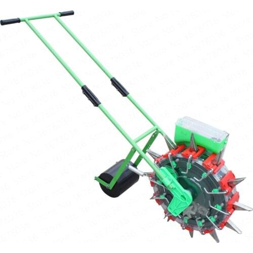 NO Hand Push Type Agricultural Planter Automatic Small Corn Peanut Vegetable Seeder Multi-function Rapeseed on-demand Device