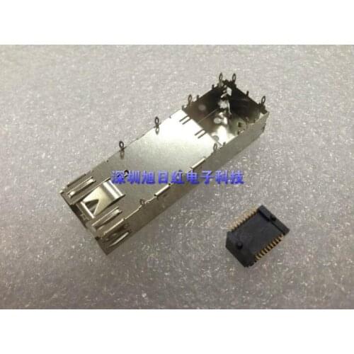 SFP cage Pressure type 1*1 20P Fiber optic interface shield housing connector seat