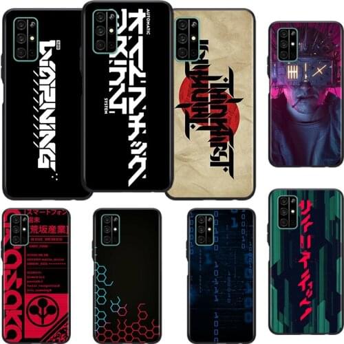 Cyber style punk Silicone Cover For Huawei Honor 10i 10 9C 9A RU 9X 9N 9S 9 Pro Lite Play 3E V9 Black Phone Case