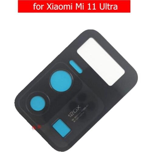 2pcs for Xiaomi Mi 11 Ultra Camera Glass Lens Back Rear Camera Lens with 3M Glue Replacement Repair Spare Parts