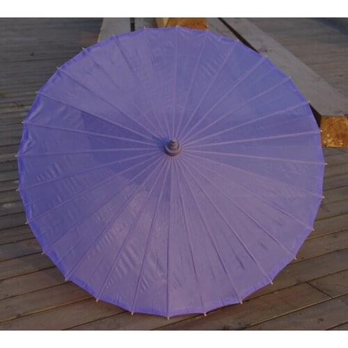Light Purple Plain Fabric Bamboo Parasol/Umbrella Great For Wedding Party Favor