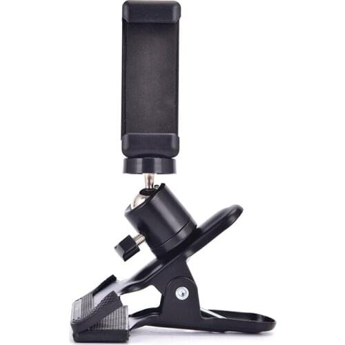 Guitar Head Clip Mobile Phone Holder Live Broadcast Bracket Stand Tripod Clip Head For Iphone 11 X Desktop Music Holder