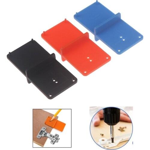 1Pc 35mm 40mm Hinge Hole Drilling Guide Locator Hole Opener Template Door Tools For Woodworking