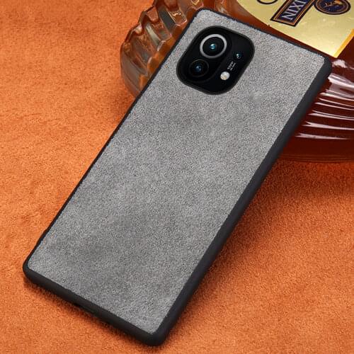 Genuine Cow Suede Leather case for Xiaomi Mi 11 10 9T 10T Pro 9 Lite 8 Poco X3 M3 Cover For Redmi Note 8 Pro 8T Note 9 pro 9s 7