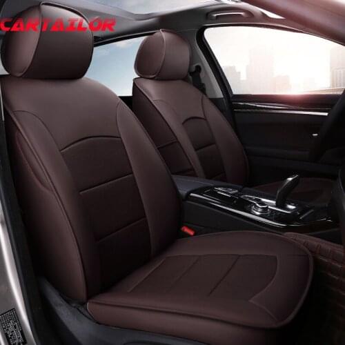 CARTAILOR Genuine Leather Automobiles Seat Cover Set for Infiniti qx60 Car Seat Covers & Supports Auto Seats Cushion 2014-2019