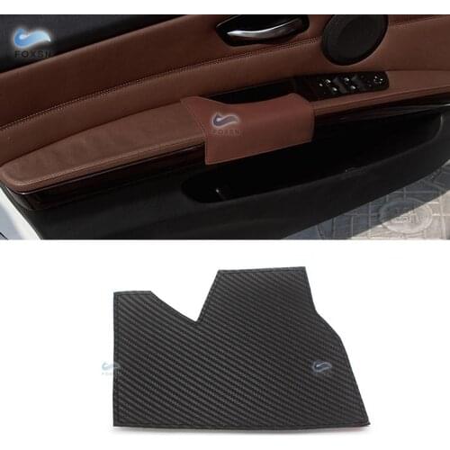 For BMW 3 Series E90 X5 E70 2007 - 2011 Microfiber Leather Car Interior Driving Side Door Handle Armrest Panel Pull Trim Cover
