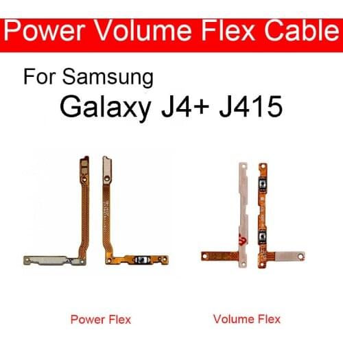 Power & Volume Flex Cable For Samsung Galaxy J4+ J4 Plus J4Plus SM-J415F J415F Volume Power Switch Control Button Flex Cable