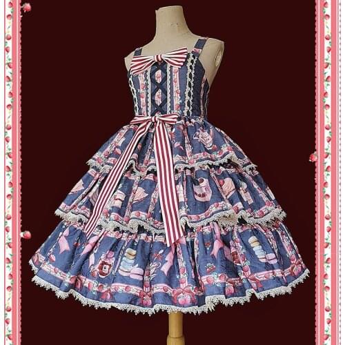 Strawberry Tea Party ~ Sweet Layered Lolita JSK Dress by Infanta