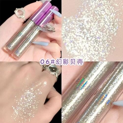 KTE shimmer eyeshadow cream long lasting waterproof diamond silver gold with rainbow glitter starry liquid eyeshadow AC363
