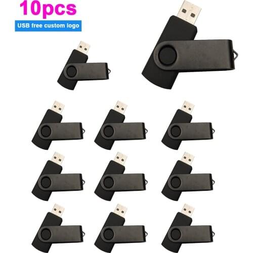 10pcs/lot fashion Creativity 16GB 32GB 64GB 128G Business USB2.0 Flash Drive Memory Flash Stick Pen drive Free logo For Creative
