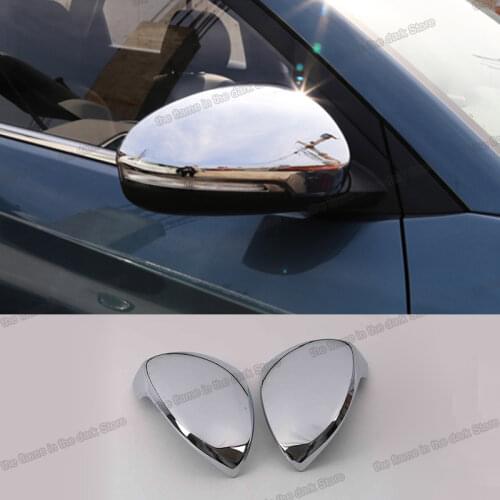 Lsrtw2017 Abs Car Rearview Cover Trims Anti-scratch Rear Mirror Protector for Hyundai Tucson 2019 2020 Accessories Chrome