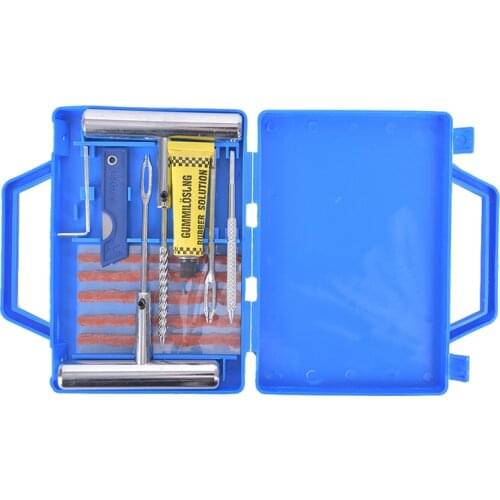 New Auto Tire Puncture Repair Kit Car Van Motorcycle Bike Tire Repair Tools Emergency Set Professional Portable New 2021