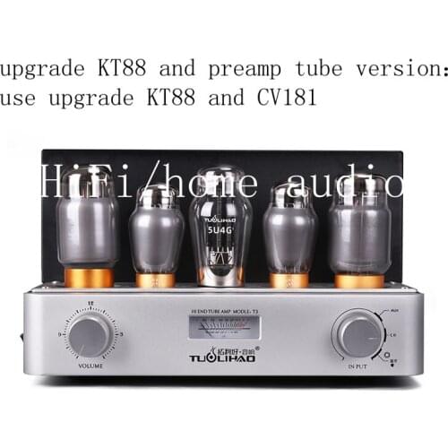 KT88 Class A Single-Ended Tube Amplifier KT88 T3 , Bluetooth 5.0,output Power 10W / 20W,Input sensitivity: 500mV--2000mV