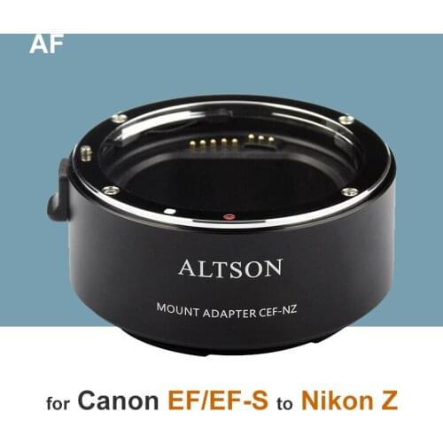 Altson Auto Focus Camera Lens adapter mount AF auto focus adapter ring for Canon eos EF EF-S Lens to NikonZ mount Camera Z6 Z7