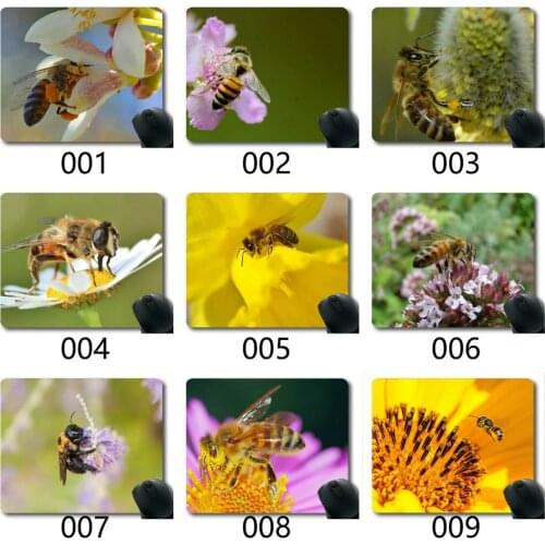 Mouse Pad Personalized,Hymenoptera Bee Apis Mellifera Non-Slip Rubber Mousepad