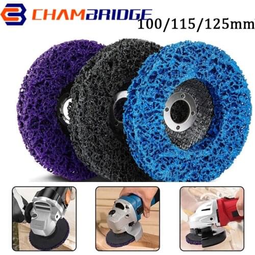 100/115/125mm Poly Strip Disc Abrasive Wheel Paint Rust Remover Grinding Wheels for Angle Grinder Polish Clean Metal Car