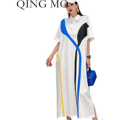 QING MO Linen Summer Dresses