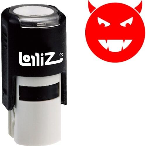 LolliZ "Evil" Pre-Inked Rubber Stamp