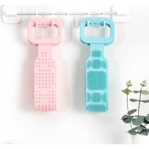 Silicone Bath Brush Belt Exfoliating Back Brush Body Brush Bath Wash Skin Household Clean Shower Brushes Bathing Supplies
