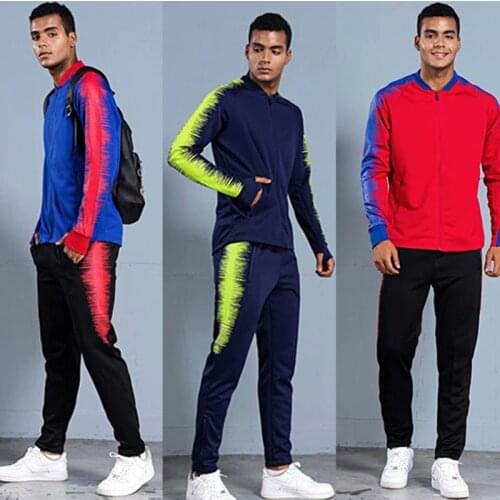 Jogging Sports clothing 2020 men soccer training jacket pants sports suits winter sport wear Running football Training Tracksuit